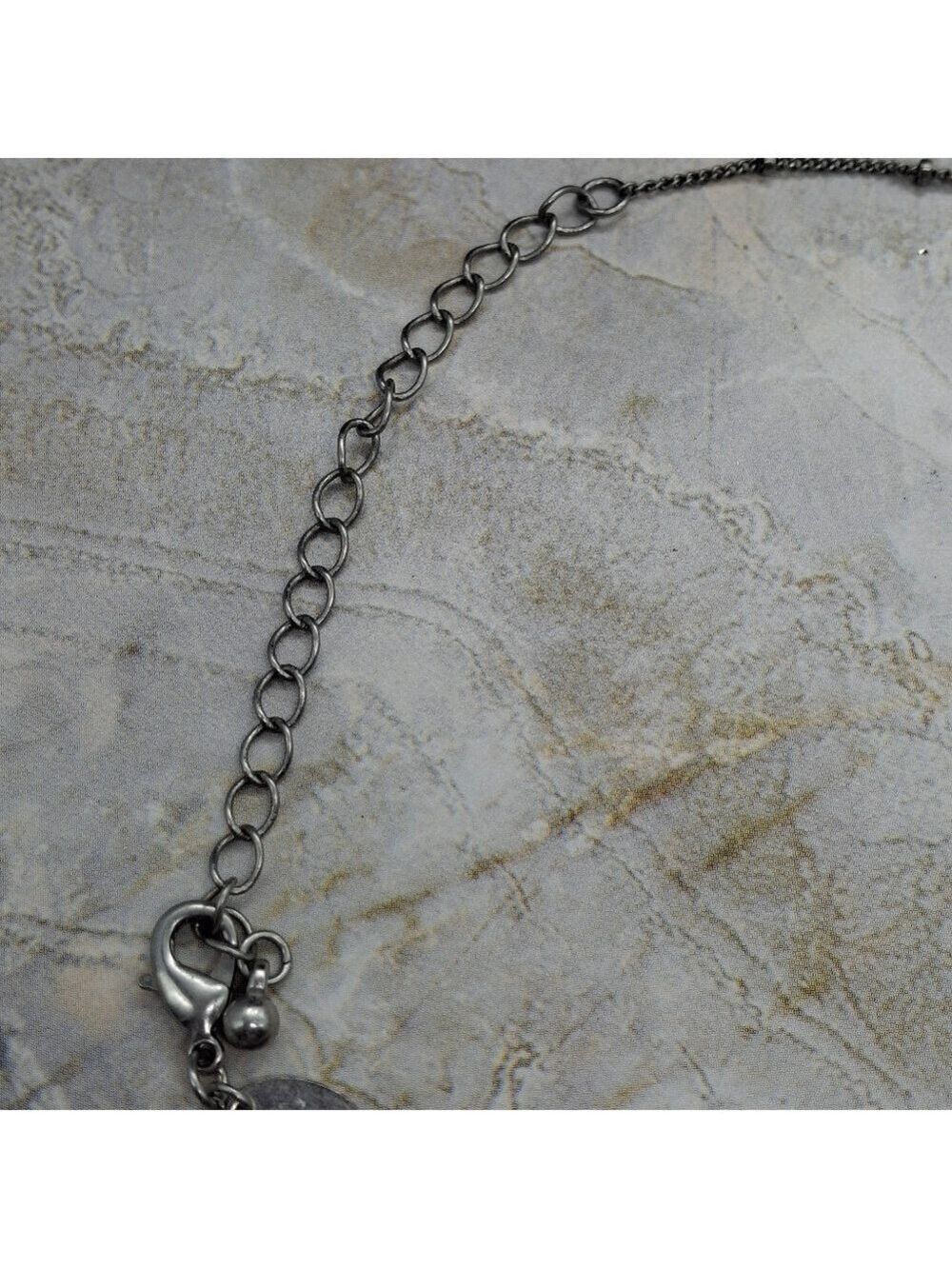 Lia Sophia Silver, Turquoise, and Pearl Pendant Necklace 18" - Picture 6 of 6